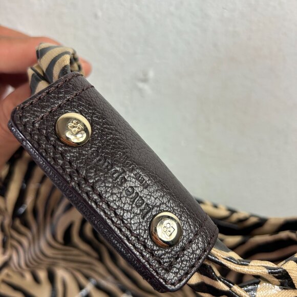 Kate Spade Mini Bag black brown Zebra animal Purse should pouchette small patent - Picture 5 of 14